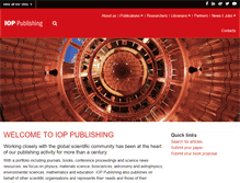 Tablet Screenshot of ioppublishing.org
